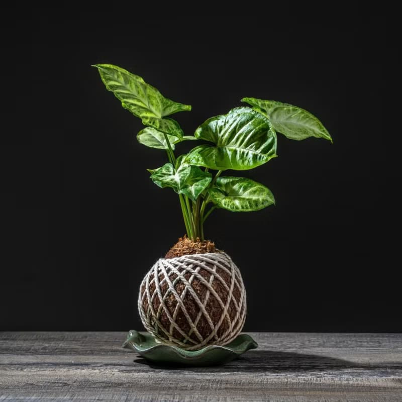 合果芋苔球 苔球植物 苔玉 適合室內植物 辦公室植物 交換禮物