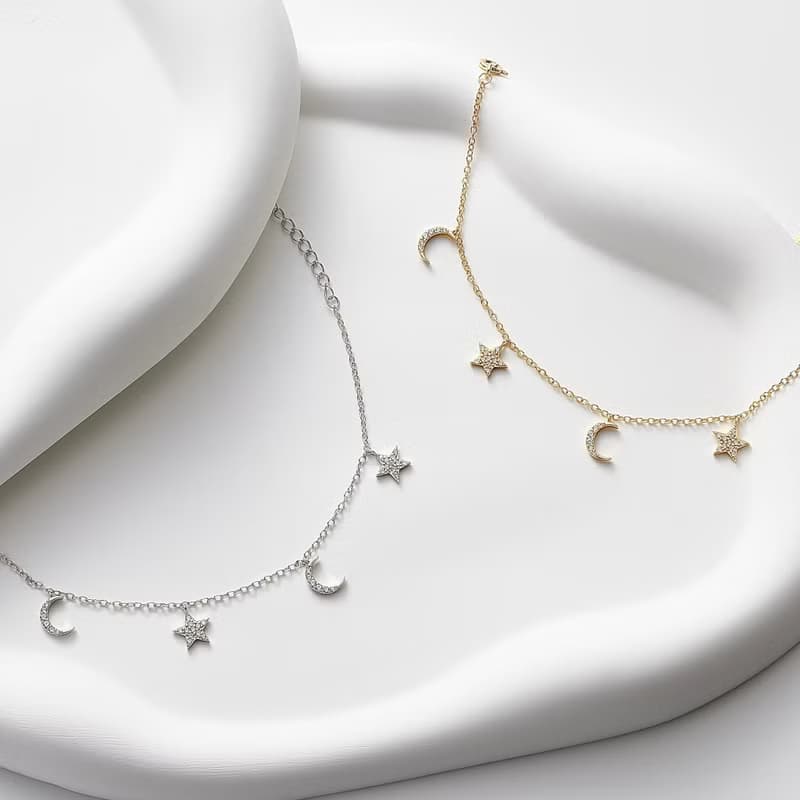 Moon star bracelet -LATUA STELLA-