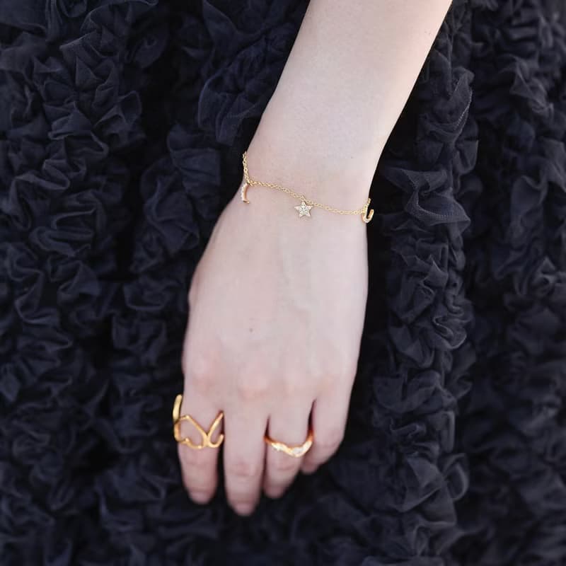 Moon star bracelet -LATUA STELLA-