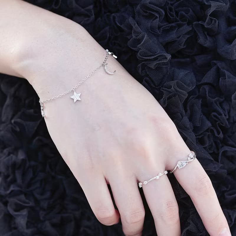 Moon star bracelet -LATUA STELLA-