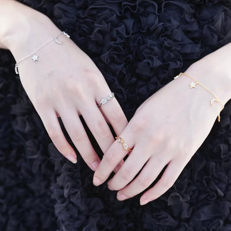 Moon star bracelet -LATUA STELLA-