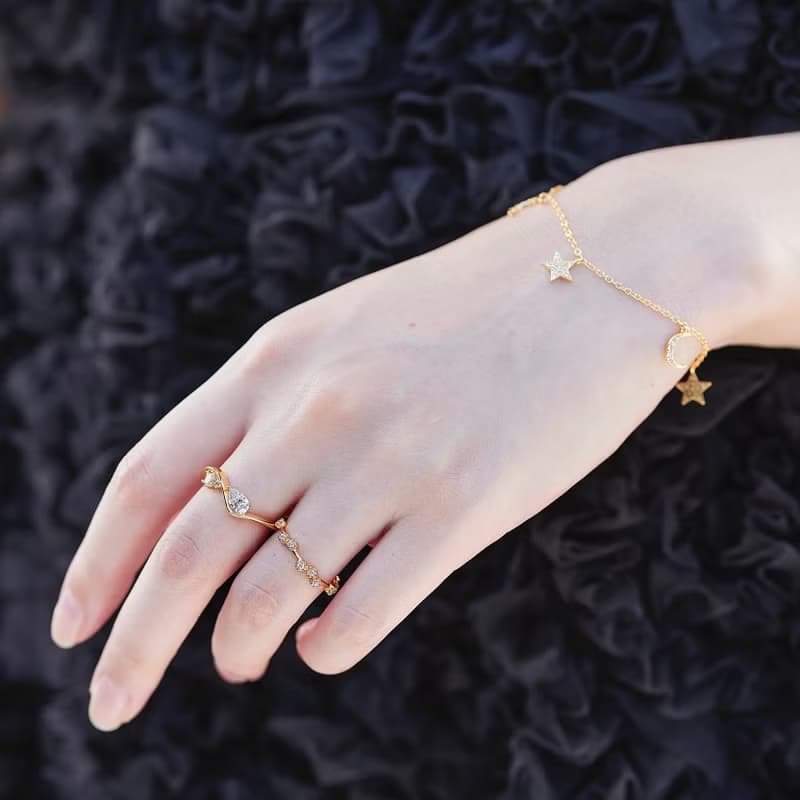 Moon star bracelet -LATUA STELLA-