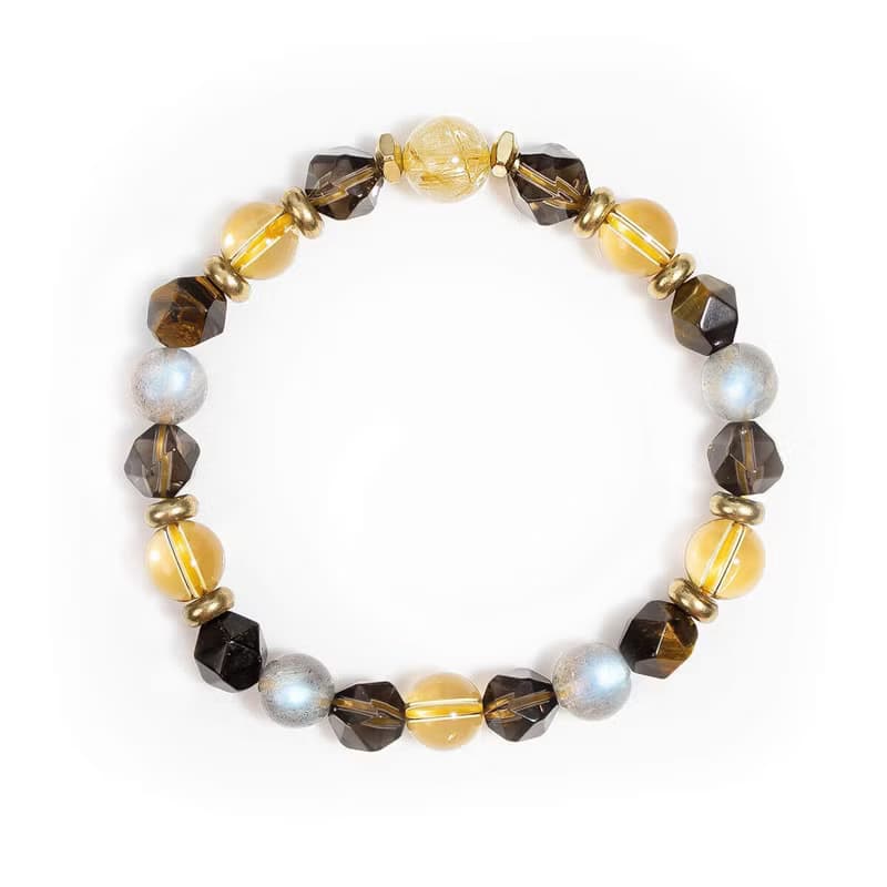 生生不息 | B09鈦晶黃虎眼茶晶黃水晶手鍊