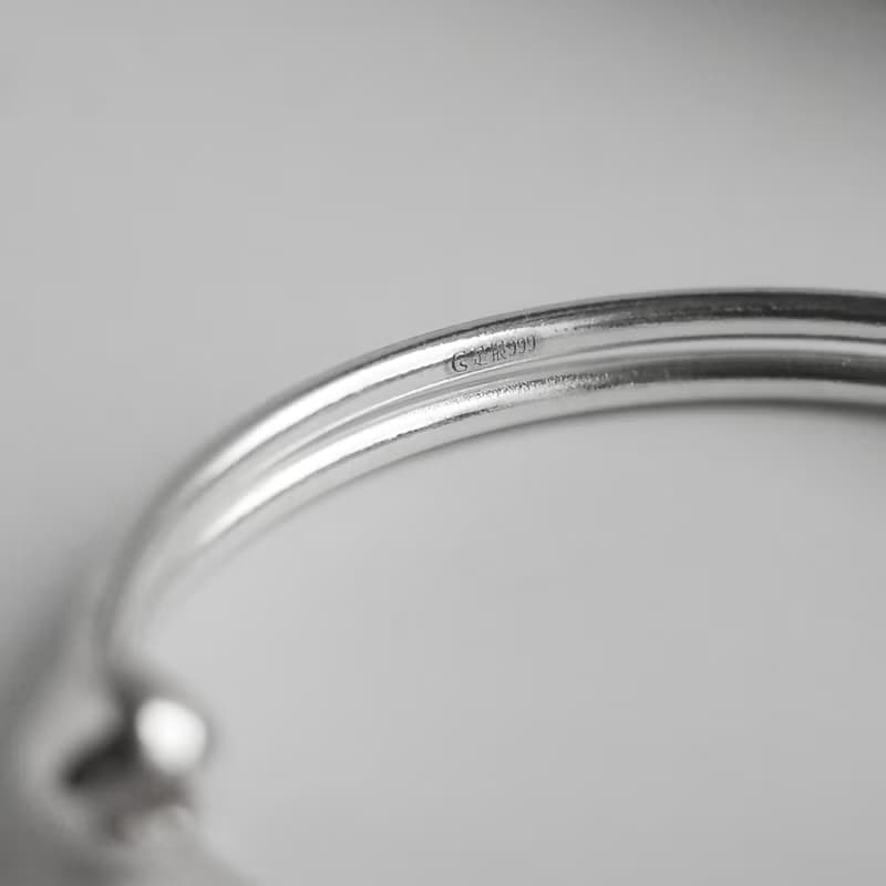 999純銀 親子愛心手鐲 兒童手鐲 周歲禮物 彌月禮盒 親子手鐲