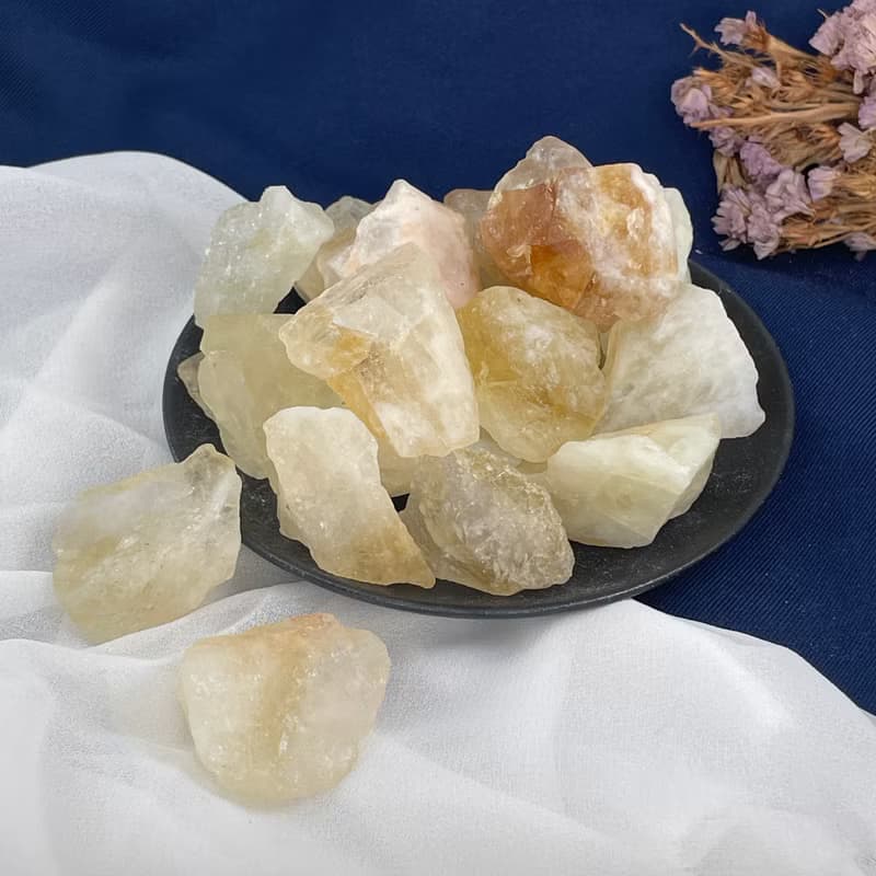 【MU工坊】巴西黃水晶擴香石/水晶擴香燈/碎石/室內香薰/淨化小夜