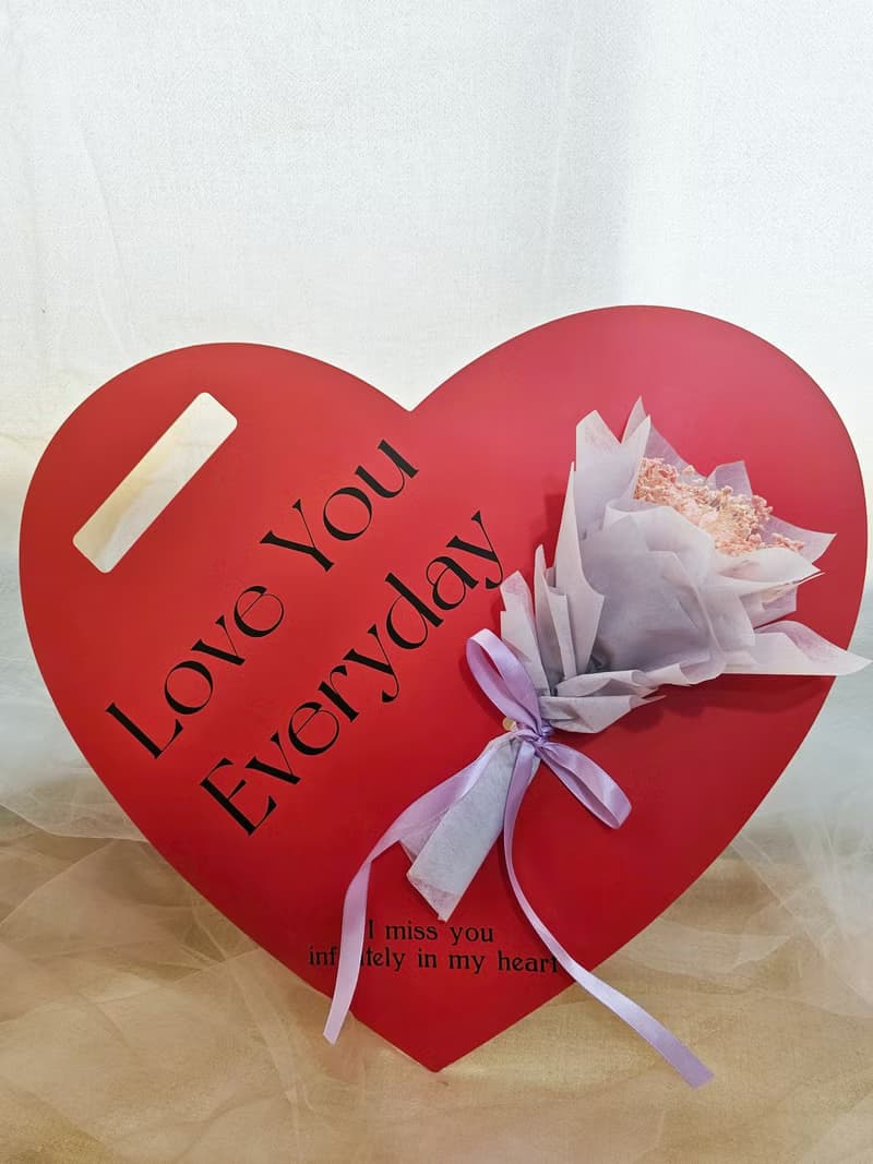 畢業禮•小花束愛心手提板