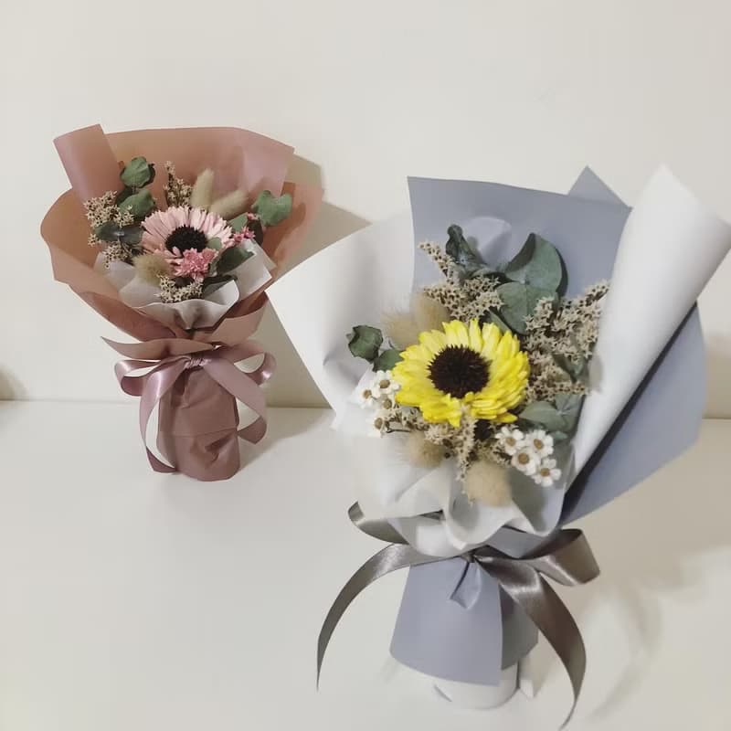 乾燥太陽花束 索拉太陽花 畢業花束