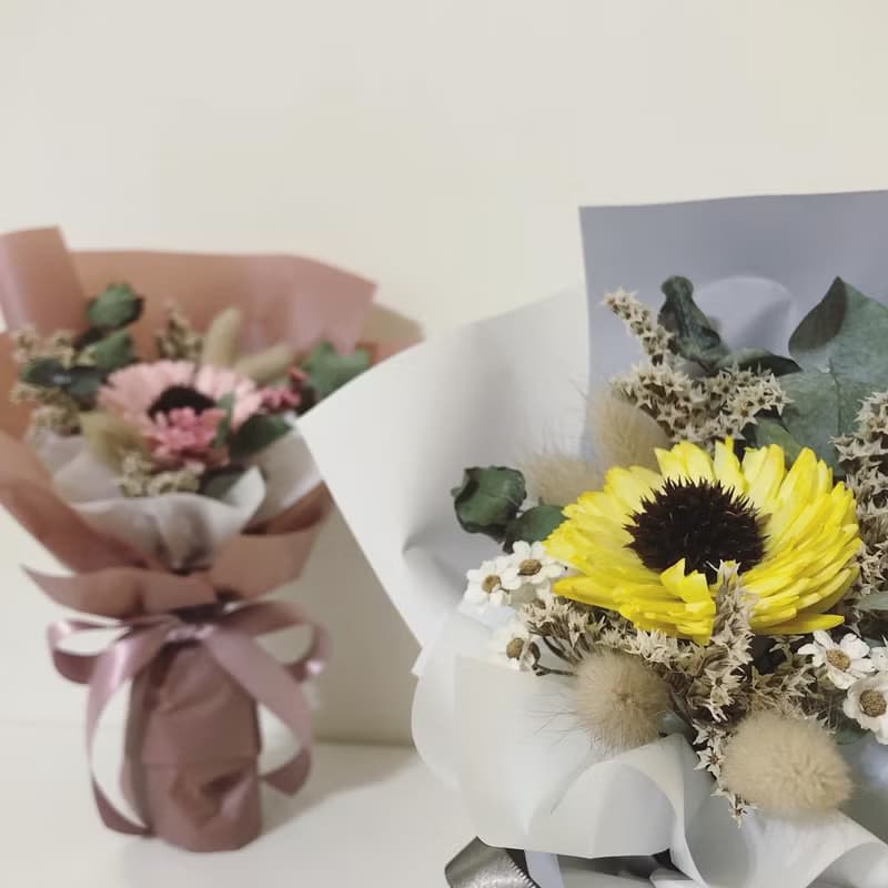 乾燥太陽花束 索拉太陽花 畢業花束