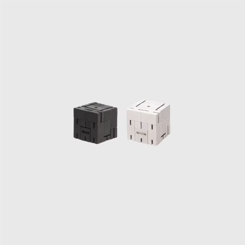 Cubebot 酷比人【黑白忍者組】木製變形積木機器人 益智設計玩具