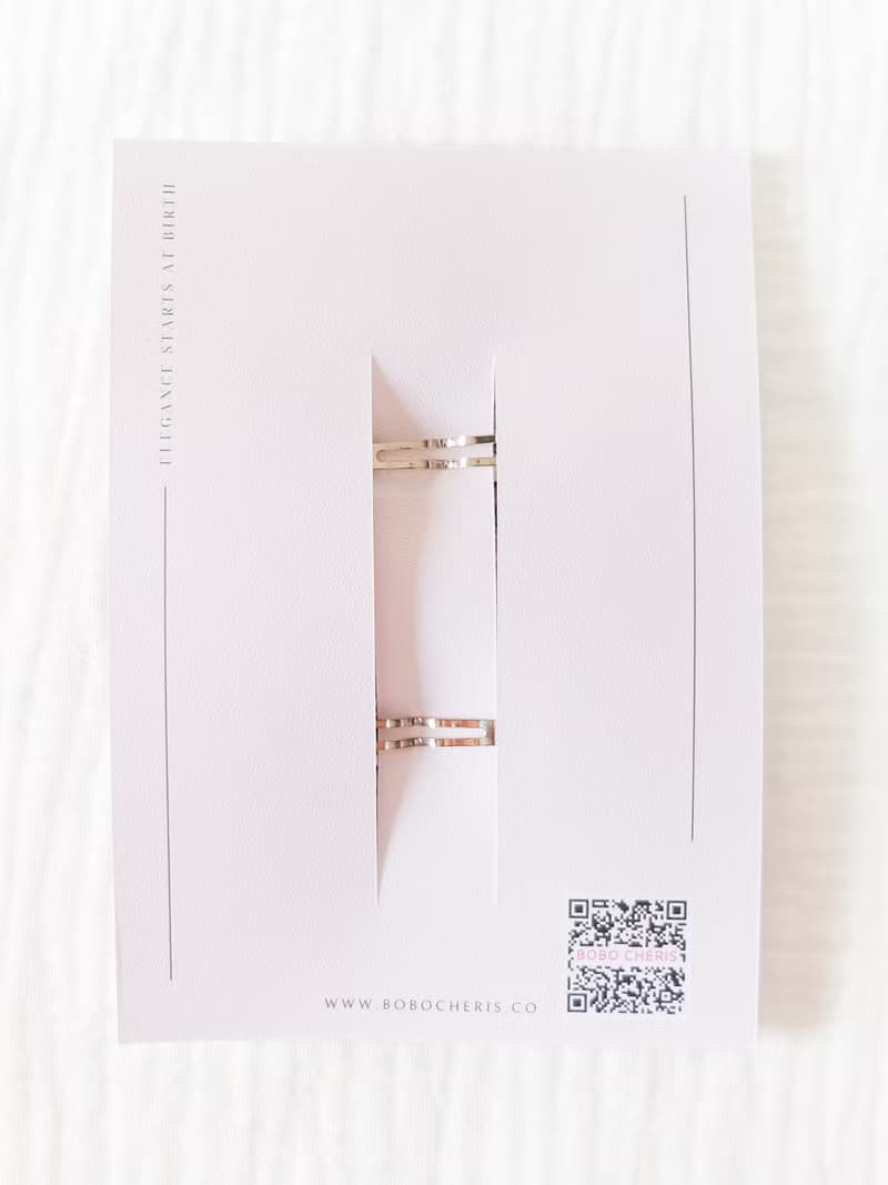 英國LIBERTY FABRICS蝴蝶結手工兒童波波髮夾2入 - Wiltshire Bud