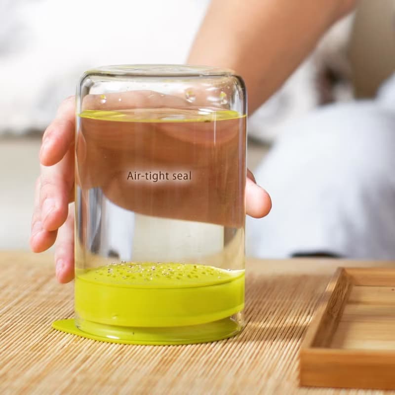 【玻璃至上】 JELLO氣壓系 果凍冷泡茶杯  | 極簡 氣壓密封