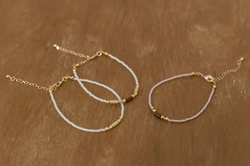 手工 復古簡約竹管串珠手鍊