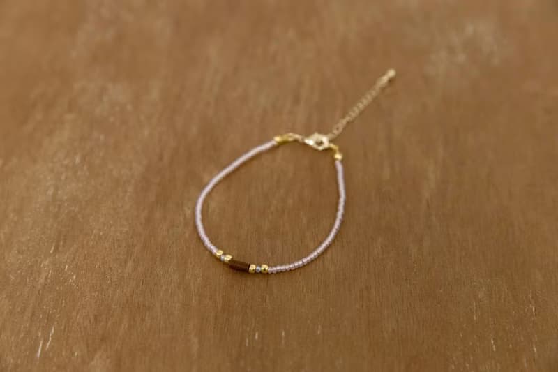 手工 復古簡約竹管串珠手鍊