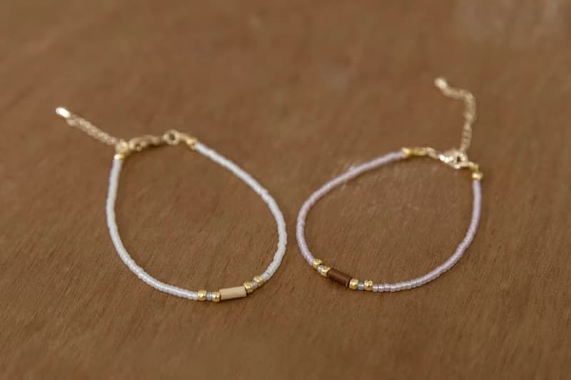 手工 復古簡約竹管串珠手鍊