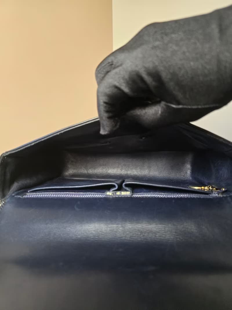 稀有中古二手Celine凱旋門金馬蹄扣黑色皮革單肩包側背腋下包手袋