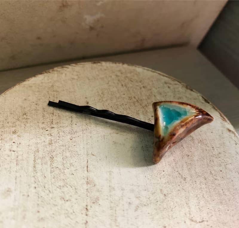 高雅髮夾 日本白瓷 自然釉色 無限看不膩色調 自然系列