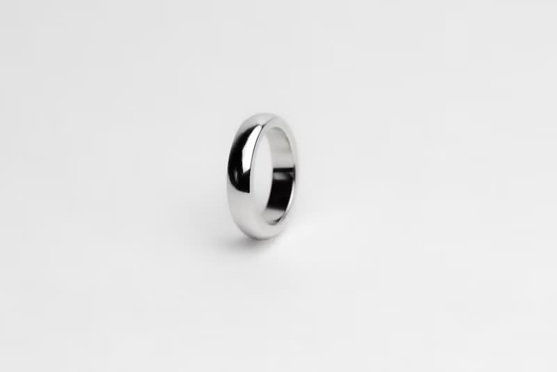 【老公婚戒】Faith Band 寬版戒指 • 純銀戒指厚鍍18K金
