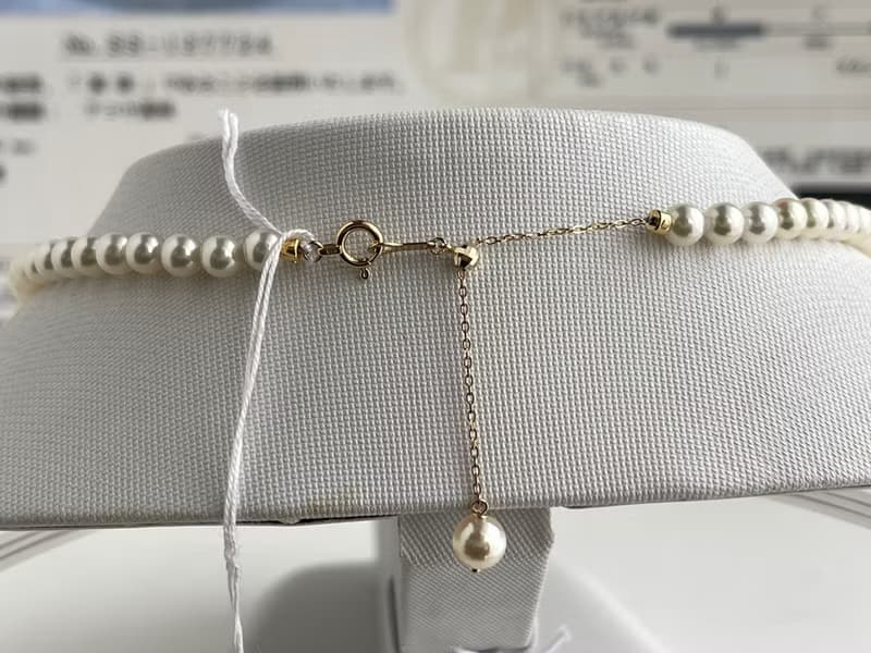 日本直送 珍珠科學研究所 極光皇后鑑定證書 4.5mm Akoya珍珠項鍊
