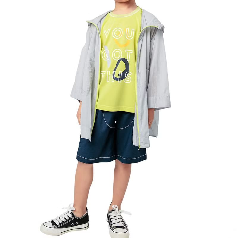 BIR 幾何字母背心 綠/白