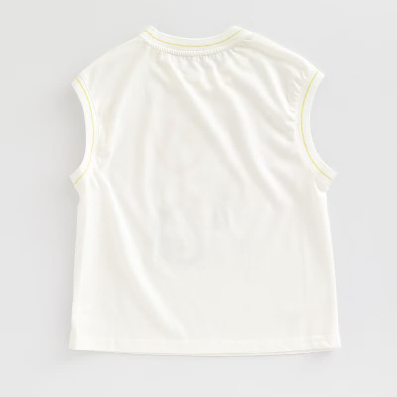 BIR 幾何字母背心 綠/白