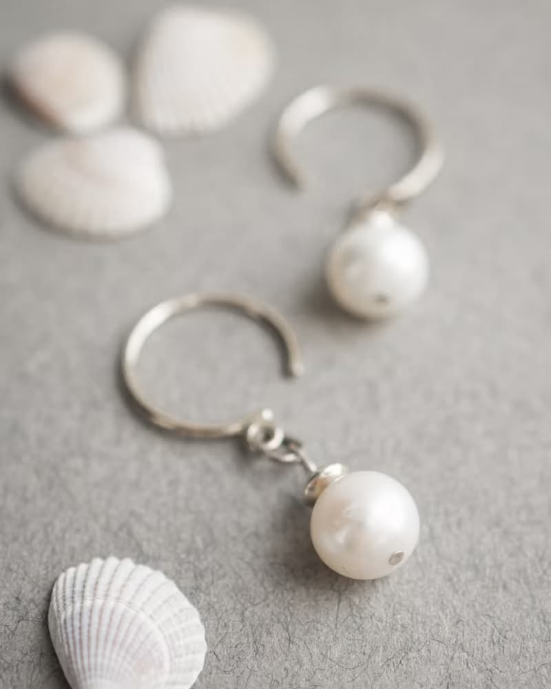 Pearl 925 Silver Earrings, June Gemstone, Mother's Day Gift, Taurus gemstone