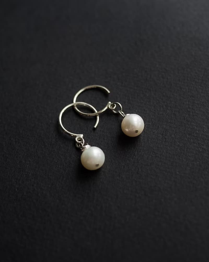 Pearl 925 Silver Earrings, June Gemstone, Mother's Day Gift, Taurus gemstone