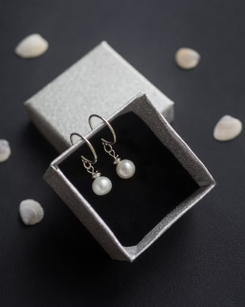 Pearl 925 Silver Earrings, June Gemstone, Mother's Day Gift, Taurus gemstone