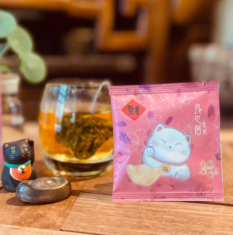 幸福貓-阿里山熟香烏龍 原葉茶包/50量販組合-良也居茶行