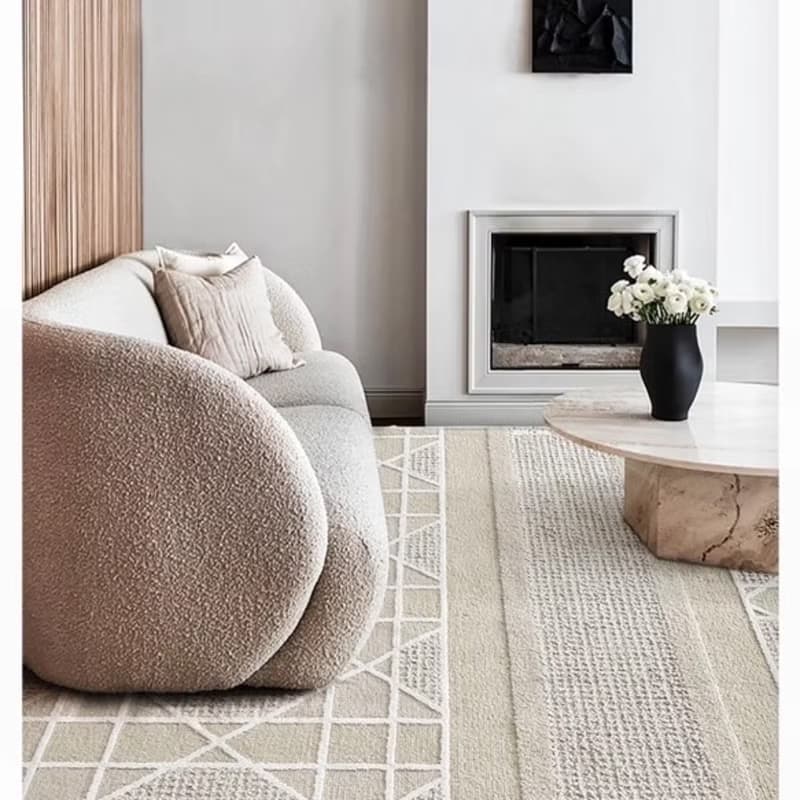 法式風 手作紐西蘭羊毛地毯 法國公寓 客廳臥室床邊地墊 家居裝飾