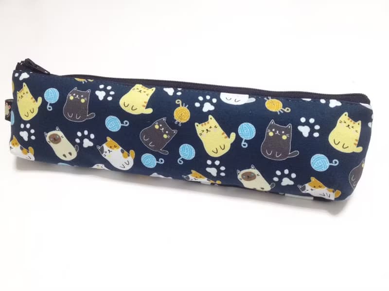 大食怪環保收納袋-可愛貓(藍色)