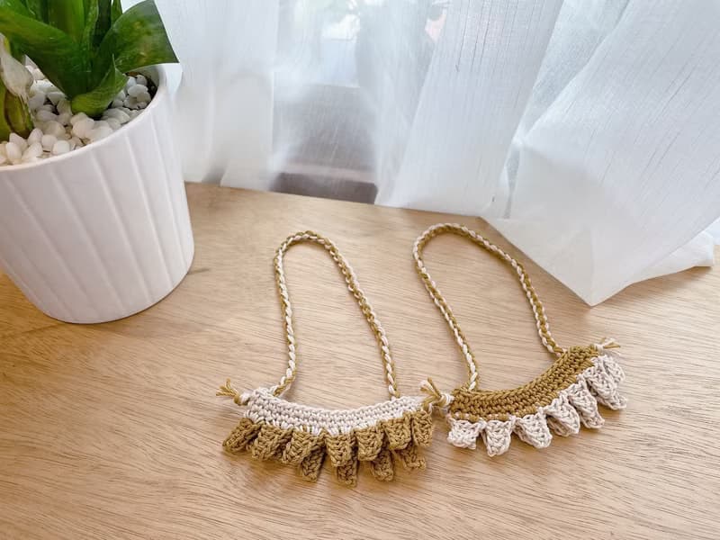 海波浪 手工編織 飲料提袋 橄欖綠