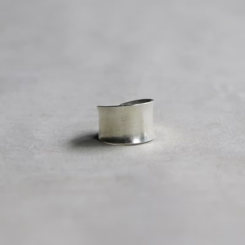 純銀鞍型開放戒指