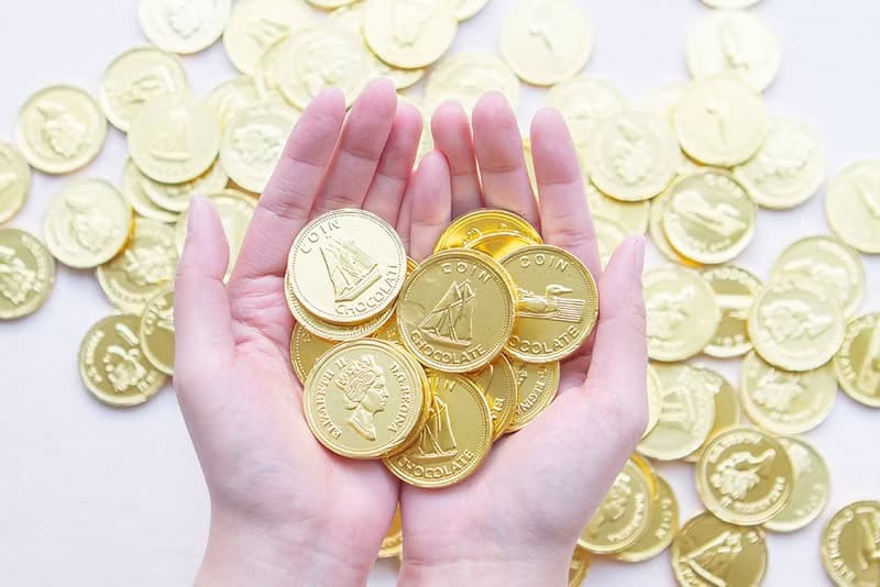 新年祝福語 單片女王金幣巧克力 (5款可挑) |婚禮 喜氣 年節 糖果
