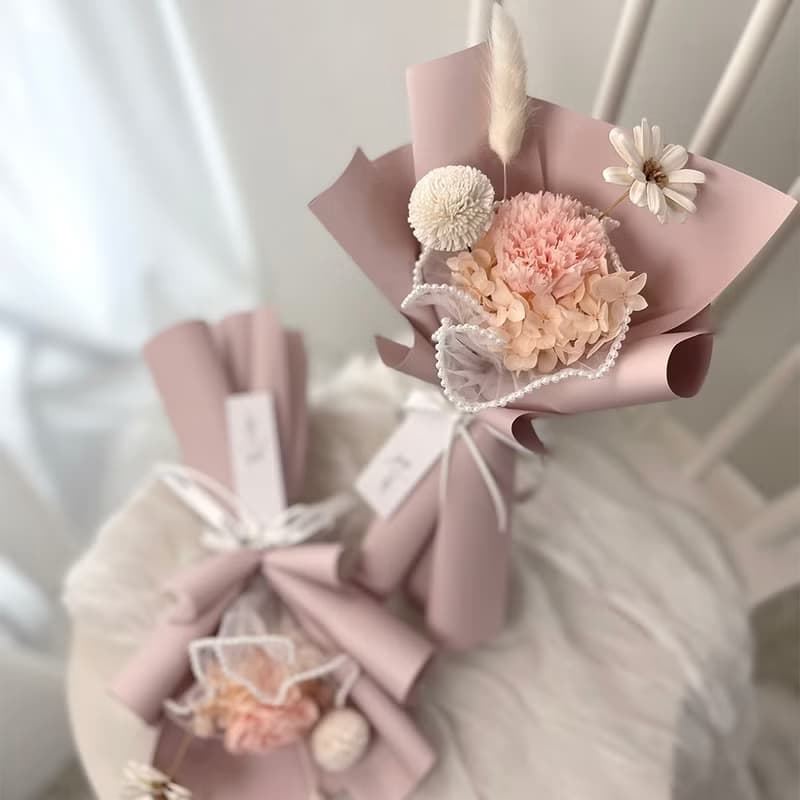 【艸弄花藝】愛的呢喃・母親節康乃馨花束 (S) 名媛粉