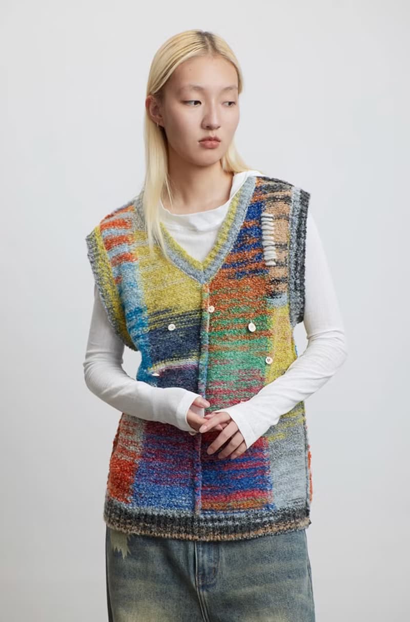 Color Knitting Vest 油彩圓圈針織背心