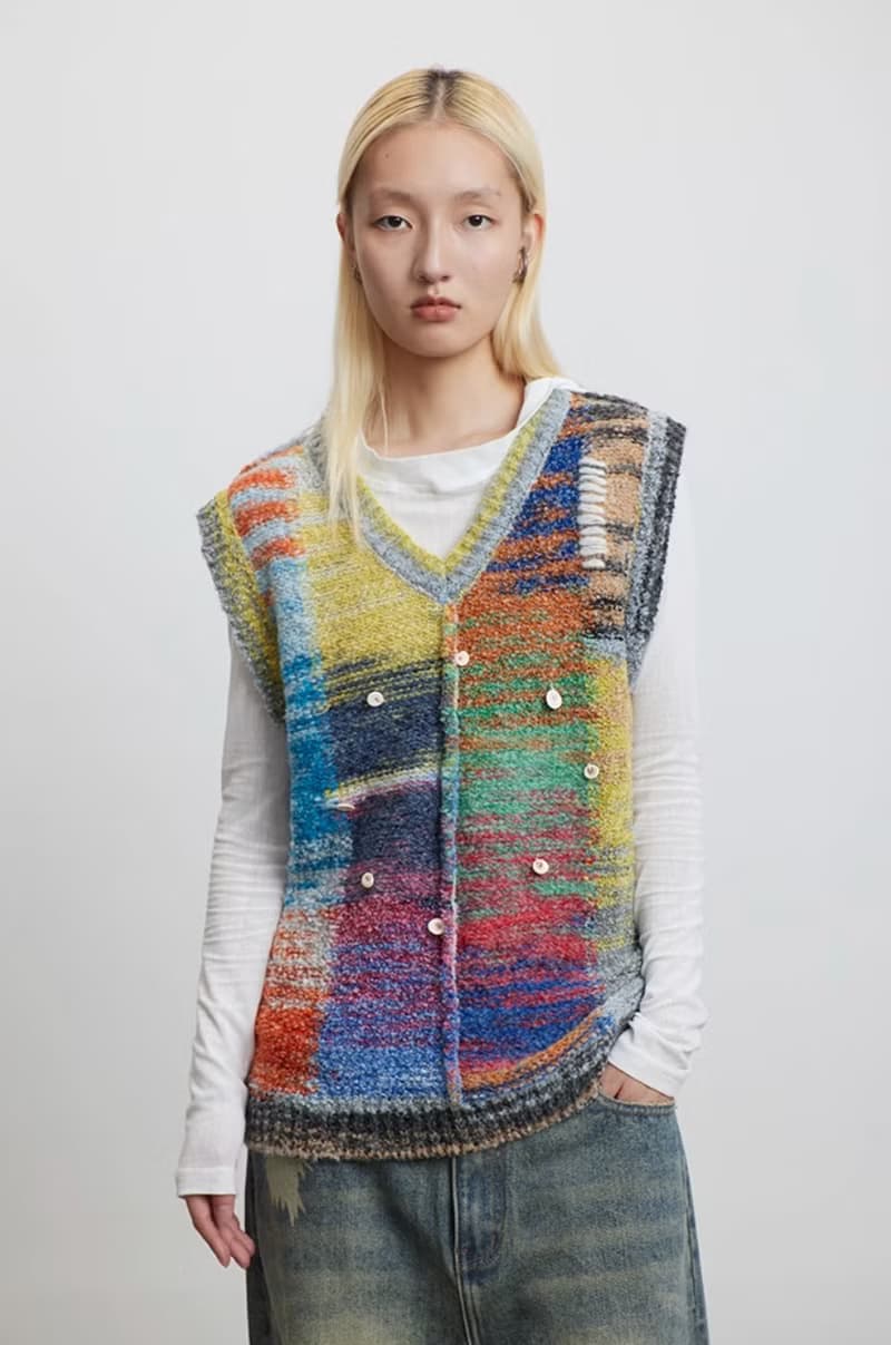 Color Knitting Vest 油彩圓圈針織背心
