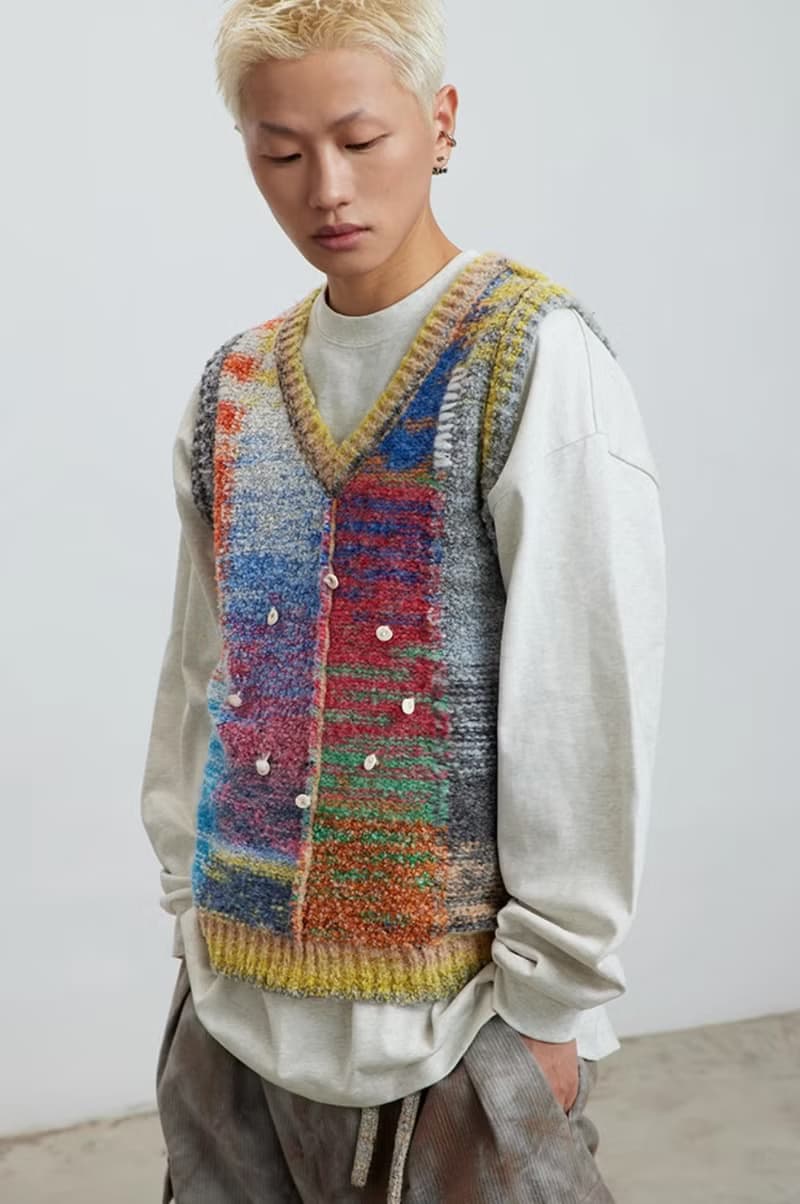 Color Knitting Vest 油彩圓圈針織背心