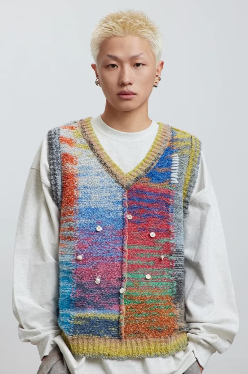 Color Knitting Vest 油彩圓圈針織背心