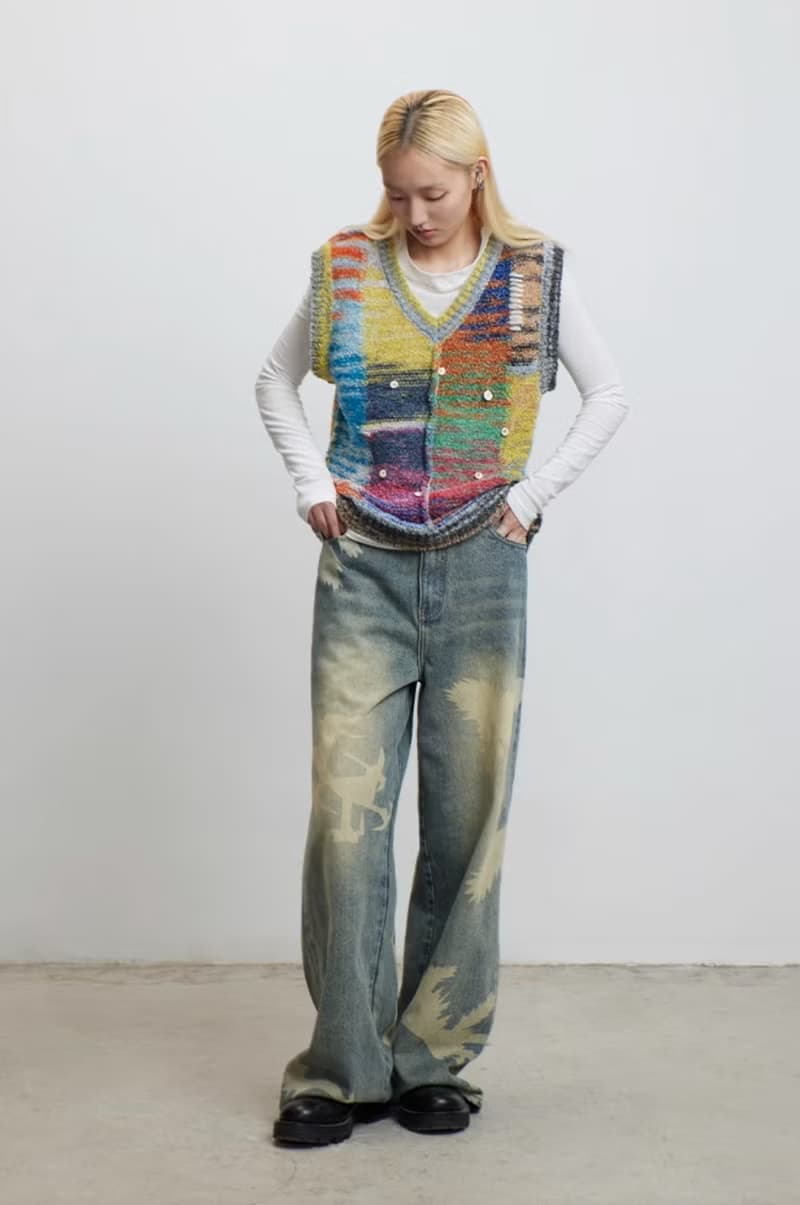 Color Knitting Vest 油彩圓圈針織背心