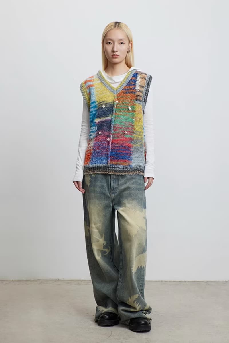 Color Knitting Vest 油彩圓圈針織背心