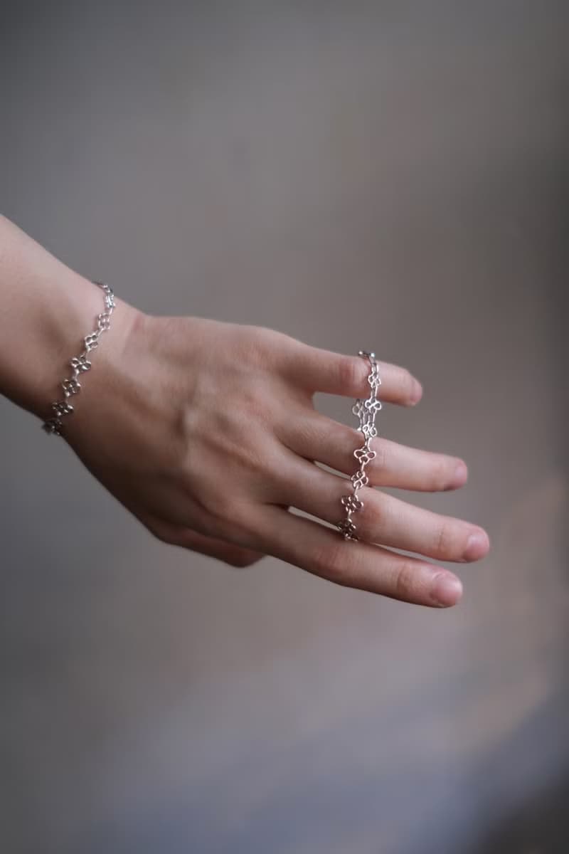 925純銀手鍊 手工小花飾 / Fleur de Sel