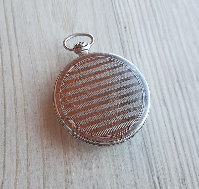 Soviet pocket watch Molnija 3602 - wind up mechanic retro mens watch USSR