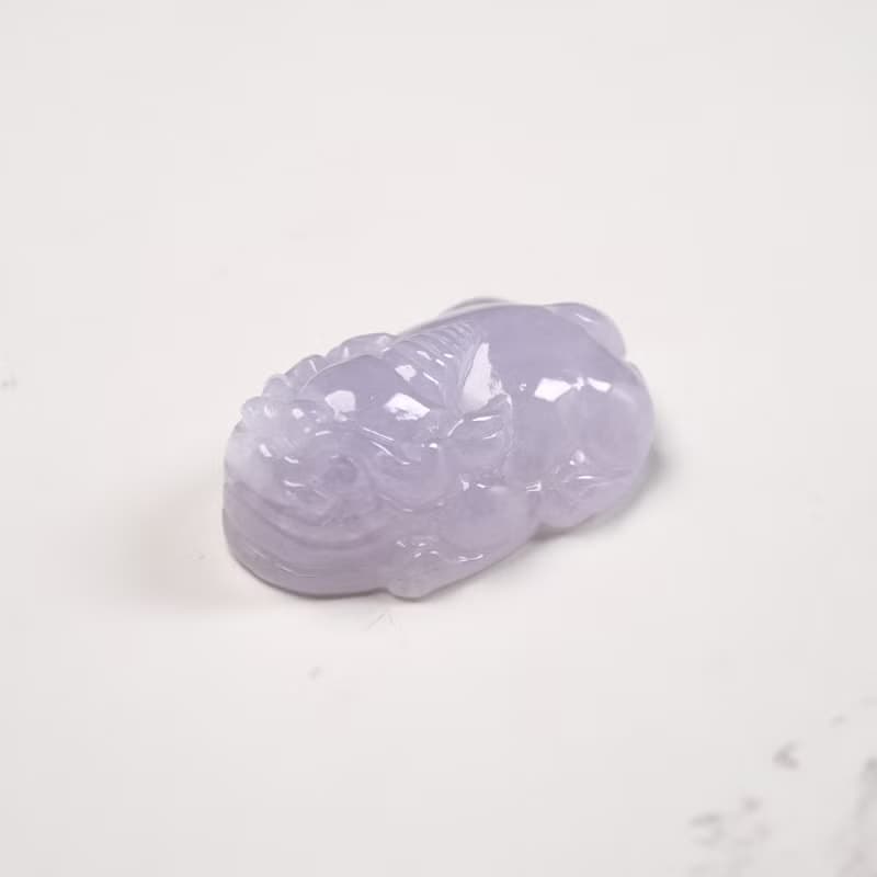 【招財神獸】冰種紫羅蘭翡翠貔貅 | 天然緬甸玉A貨翡翠 | 送禮