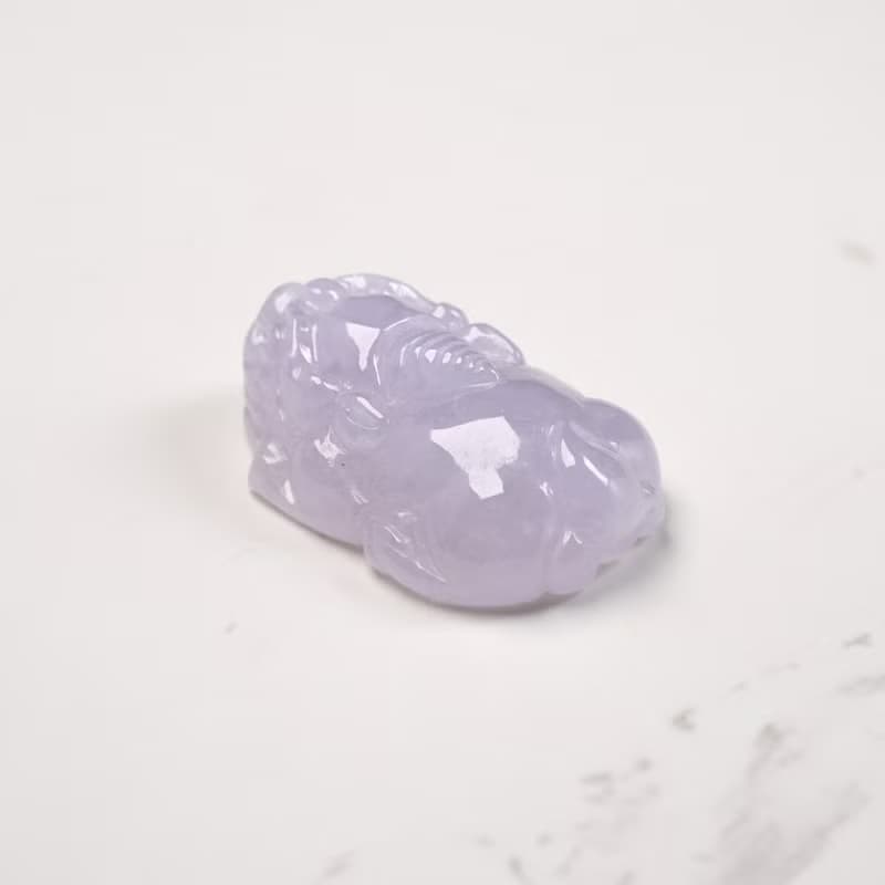 【招財神獸】冰種紫羅蘭翡翠貔貅 | 天然緬甸玉A貨翡翠 | 送禮