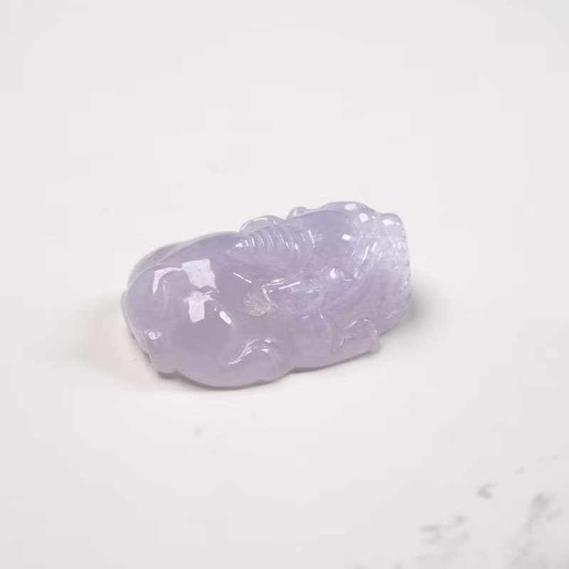 【招財神獸】冰種紫羅蘭翡翠貔貅 | 天然緬甸玉A貨翡翠 | 送禮