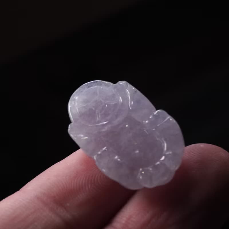 【招財神獸】冰種紫羅蘭翡翠貔貅 | 天然緬甸玉A貨翡翠 | 送禮