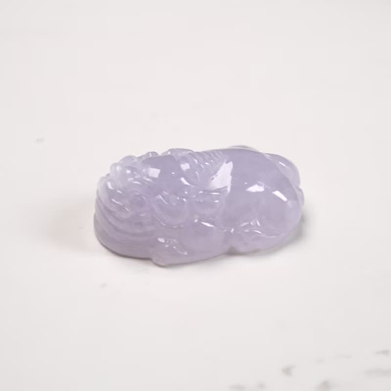 【招財神獸】冰種紫羅蘭翡翠貔貅 | 天然緬甸玉A貨翡翠 | 送禮