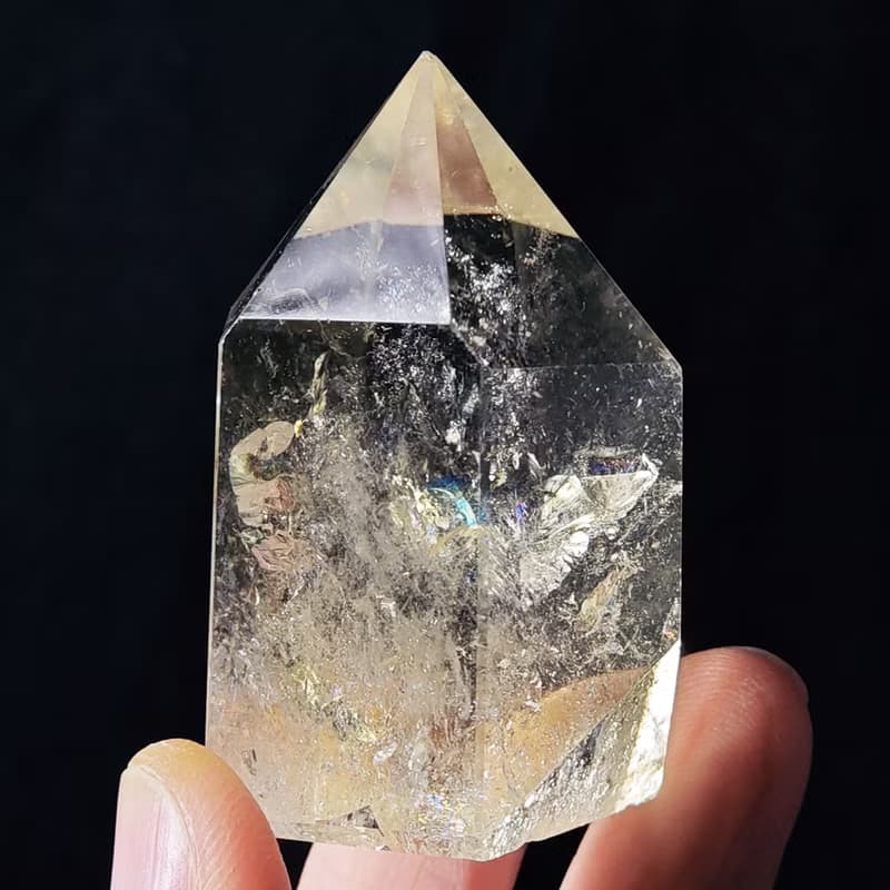 彩虹光黃水晶七星陣 財富之石 招財 晶球 晶柱 禮物 收藏 獨家
