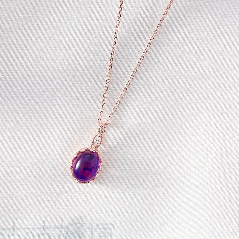 招財招貴人珠寶級紫水晶項鍊(含開光)招桃花、提升專注力、招人緣