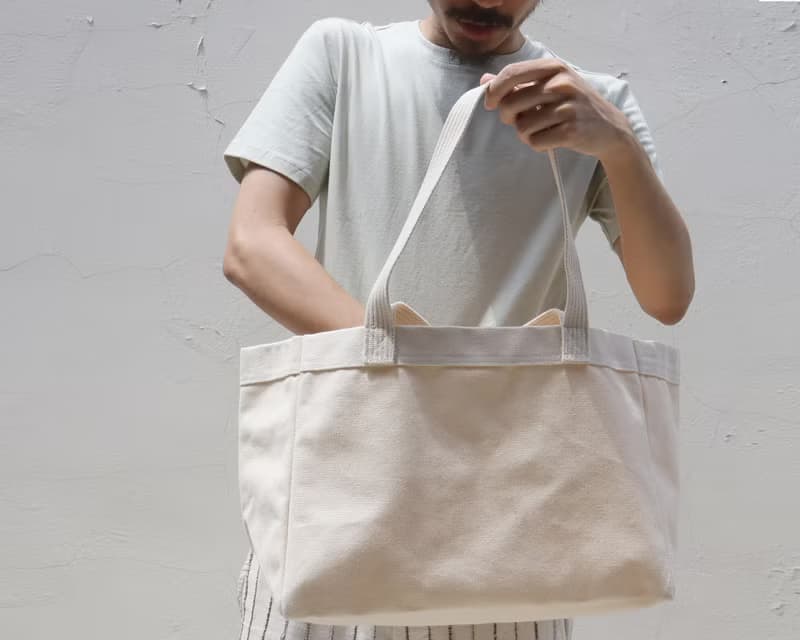 步野  厚磅帆布托特袋  S